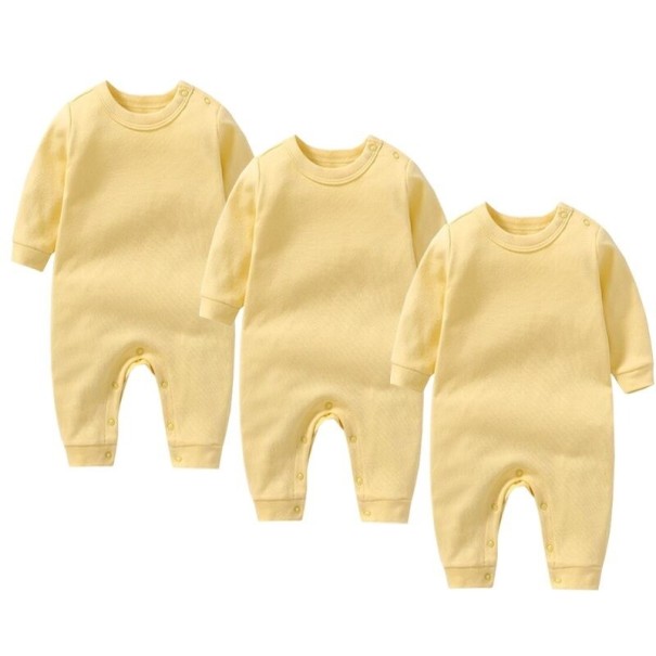 Kombinezon niemowlęcy 3 szt. T2581 jasnożółty 3-6 miesięcy