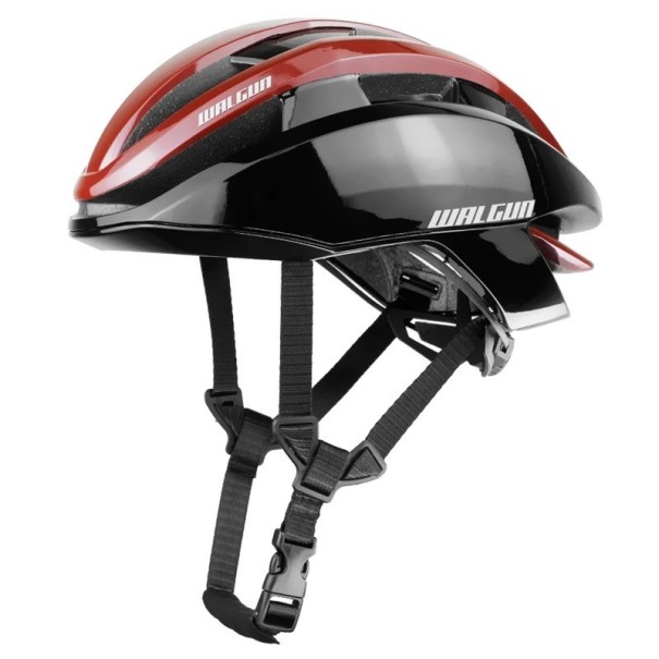 Komfortabel landevejscykelhjelm med aerodynamisk design Ultralet konstruktion Effektiv ventilation Sportshjelm rød L (59-62 cm)