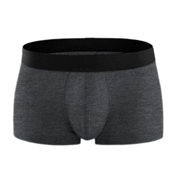 Komfortable herreboksershorts - Grå L