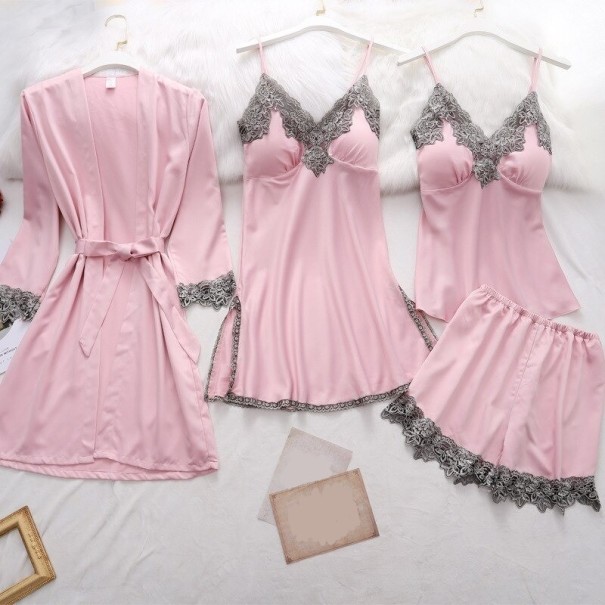 Komplet piżamy damskiej P2583 różowy L