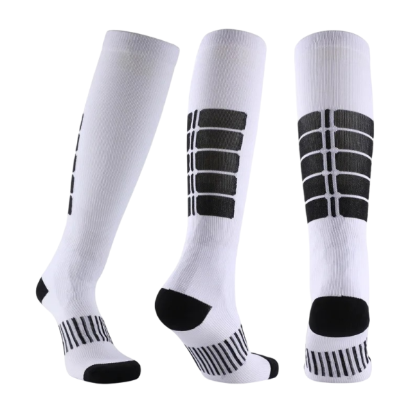Kompresné ponožky proti kŕčovým žilám Bavlnené kompresné podkolienky na šport Proti kŕčovým žilám biela 35-41