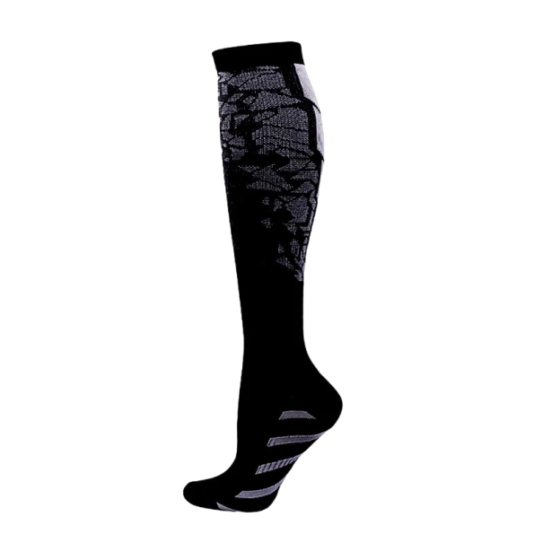 Kompresné ponožky proti kŕčovým žilám Bavlnené kompresné podkolienky na šport Proti kŕčovým žilám V304 tmavo sivá 41-45