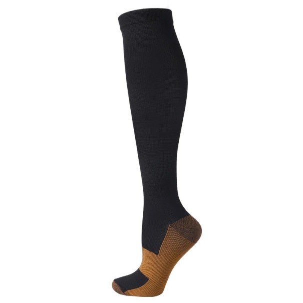 Kompressziós zoknik visszér ellen Kompressziós térdzokni sportoláshoz Utazásra alkalmas V310 fekete 35-40