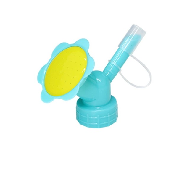 Konewka z końcówką do butelki PET, kolorowa, 1 szt., konewka z nasadką spryskiwacza w kształcie kwiatka, 70 mm turkusowy