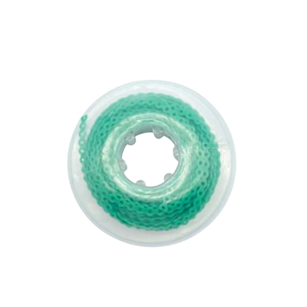 Kontinuerlig ortodontisk gummikedja 2,8 mm 4,57 m Kontinuerlig elastisk typ för tandställningar Tandvårdsmaterial grön