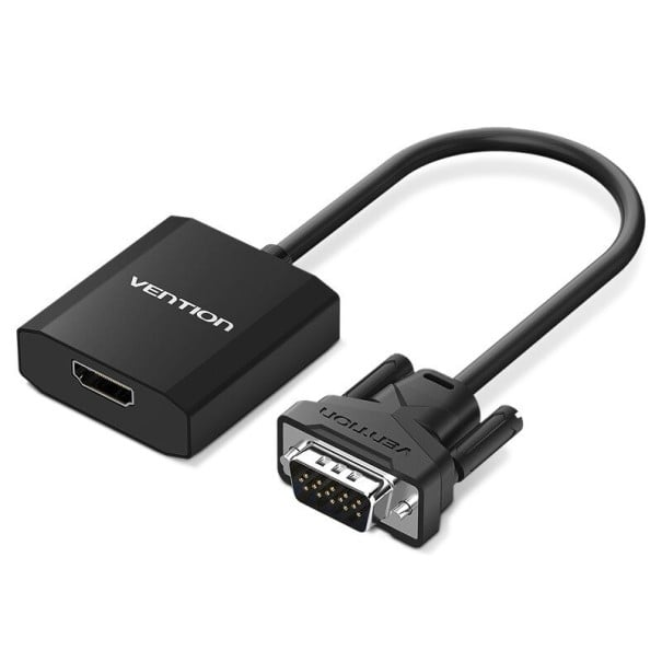 Konvertor VGA na HDMI M/F 15 cm Slitina hliníku 1
