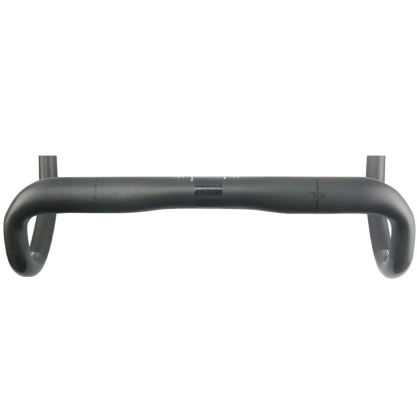 Koolstof wegfiets stuur compact vorm 420 mm boven 400 mm onder koolstof zwart met zwarte streep voor racefiets 1