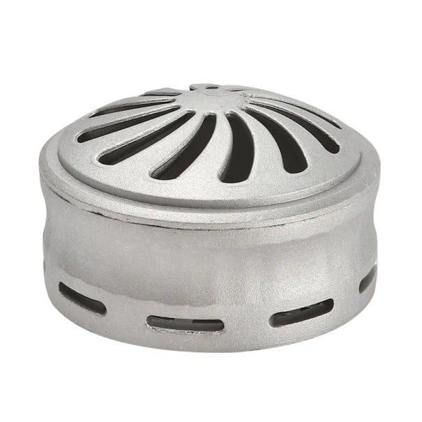Koolstofhouder voor waterpijp weerbestendige metalen kom met filter en temperatuurregeling 75 x 45 mm zilver voor het creëren van dikke rook 1
