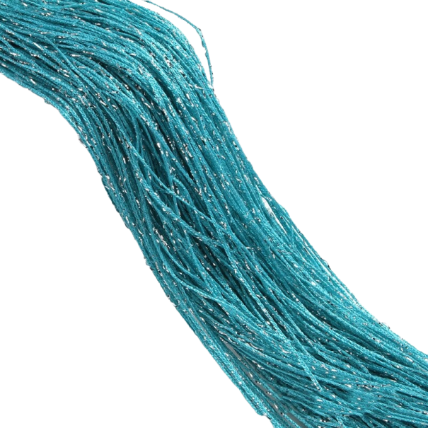 Koordgordijn 1 x 2 m turquoise