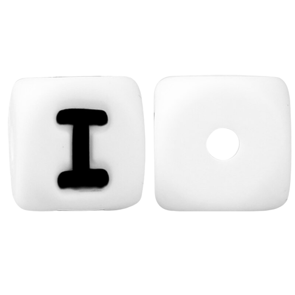 Koraliki silikonowe alfabet 10 szt 9