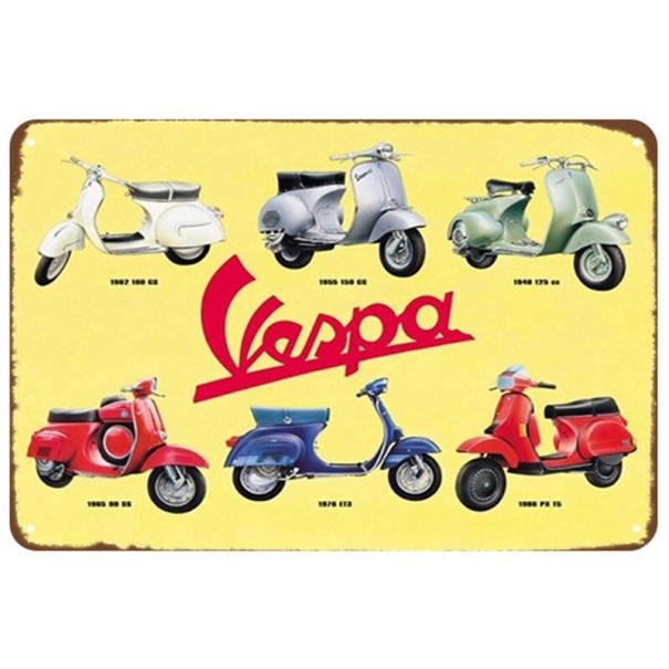 Koristeellinen retro peltikyltti 13