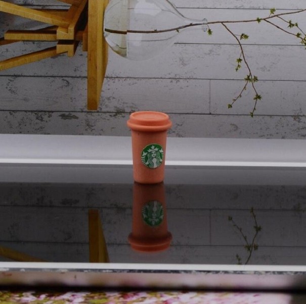 Koristeelliset miniatyyrikupit 10 kpl aprikoosinvärinen