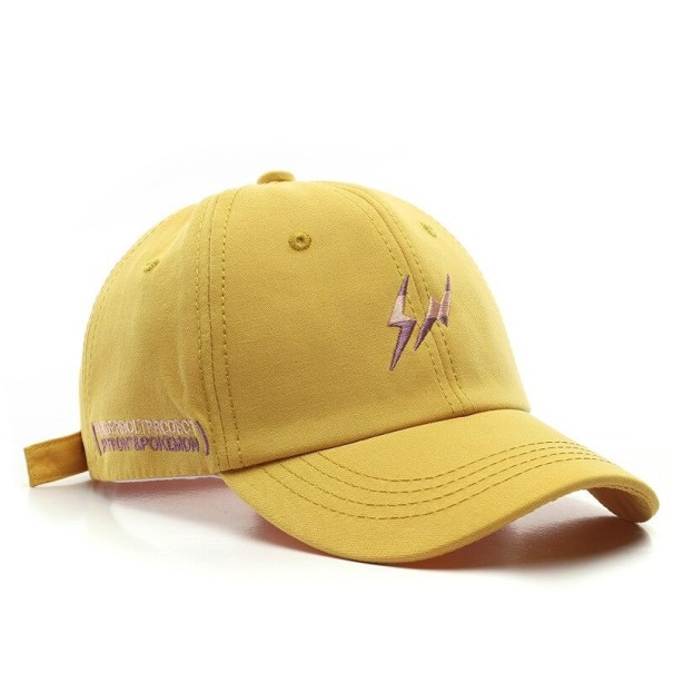 Korkki salaman kanssa keltainen