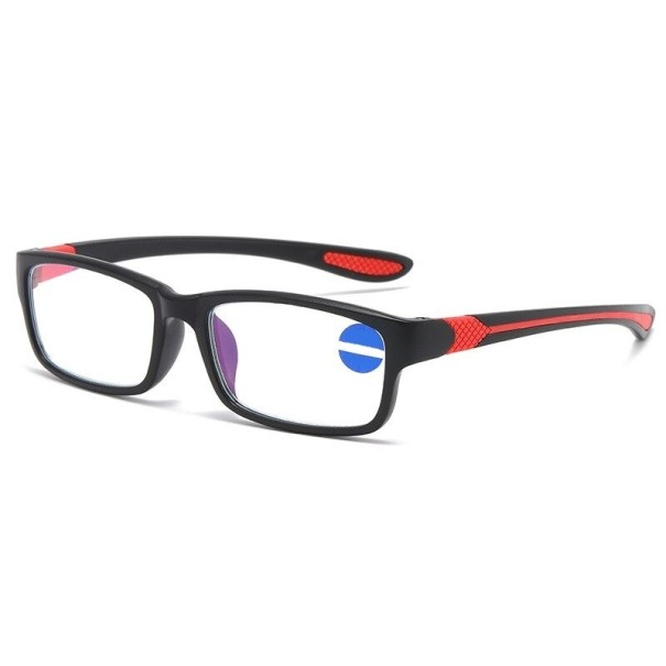 Korrektionsbrille gegen blaues Licht +4,00 rot