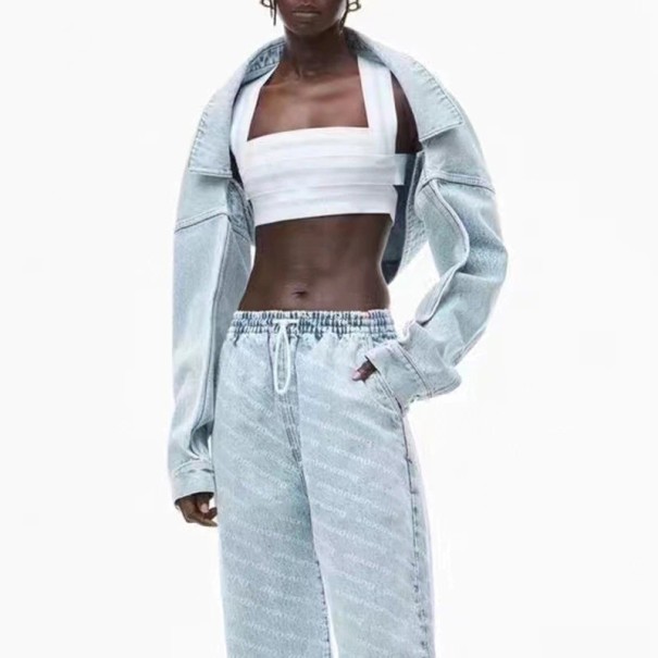Kort denimjakke til kvinder P2560 L
