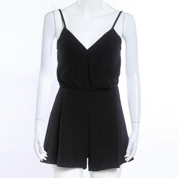 Kort jumpsuit för kvinnor, svart
