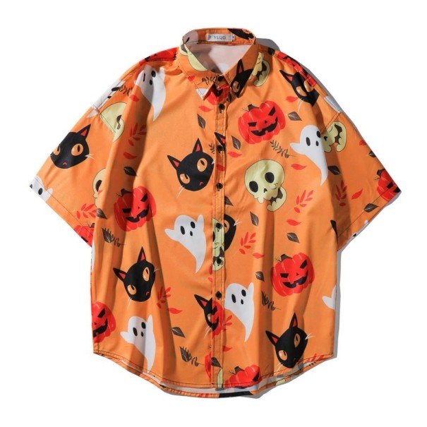 Košele Halloween oranžová M