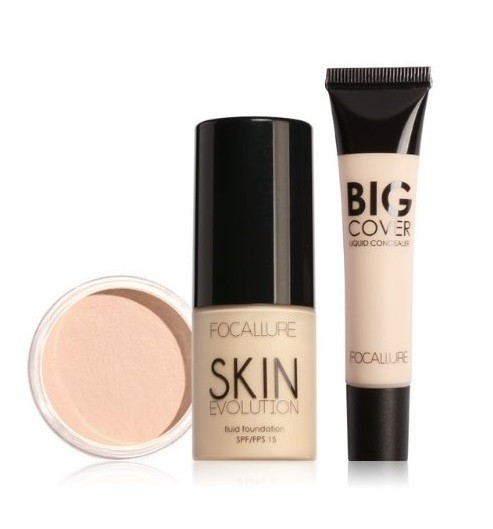 Kosmetiikkasetti meikki + puuteri + peitevoide 3