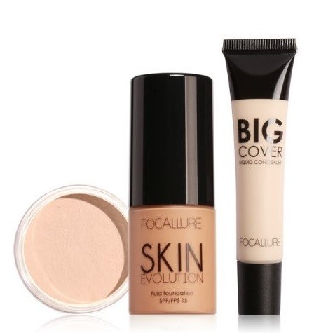 Kosmetiksæt makeup + pudder + concealer 8