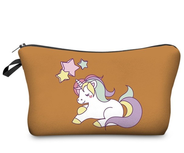 Kosmetiktasche mit Einhorn-Aufdruck J691 8