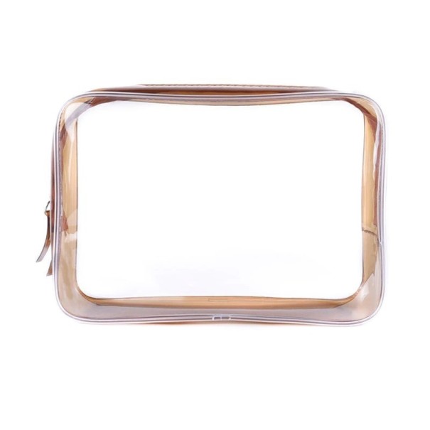 Kosmetikväska för kvinnor T555 kaffebrun S