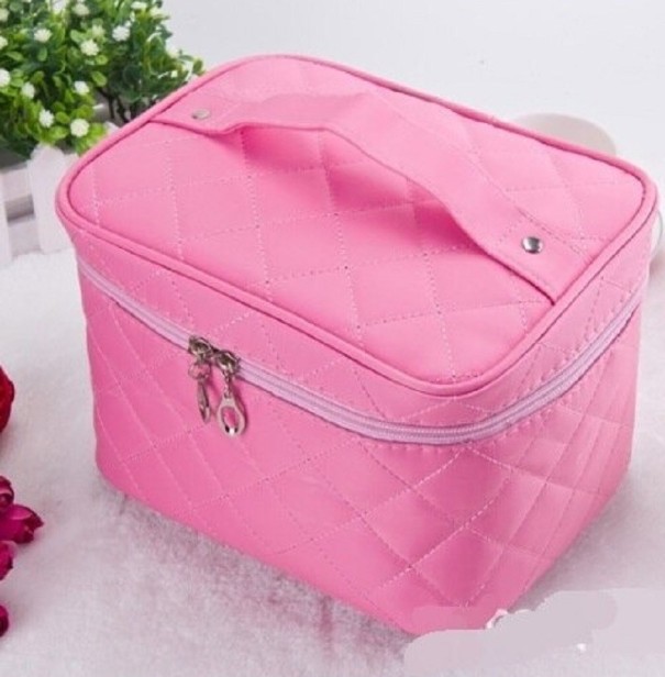 Kosmetikväska för kvinnor T606 rosa