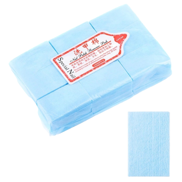 Kosmetiska nagelservetter 3,8 x 6 cm 600 st