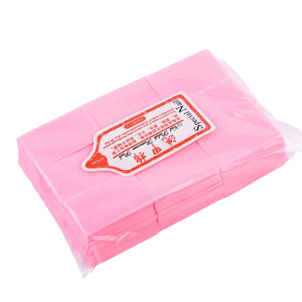 Kosmetiske negleservietter 3,8 x 6 cm 600 stk. rosa