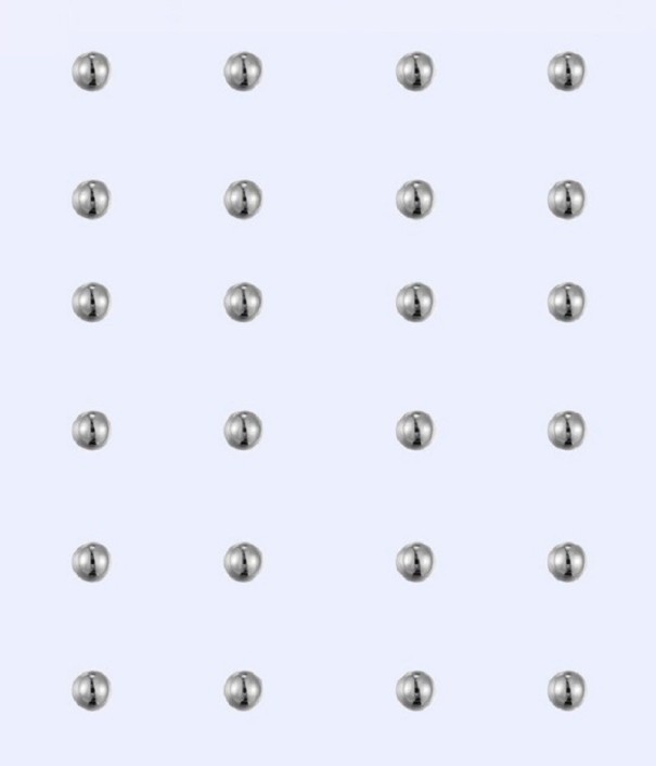 Kôstkové náušnice 12 párov 3 mm 1