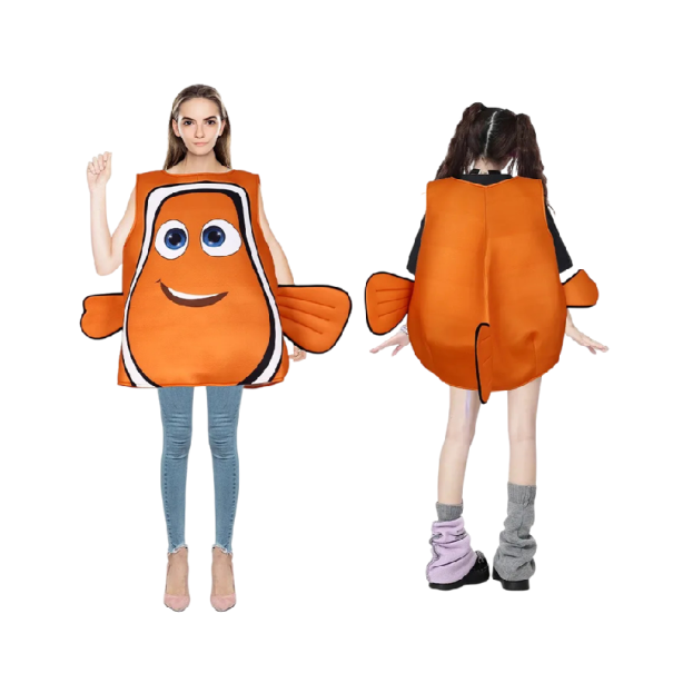 Kostým klaunská rybka pro dospělé Univerzální velikost Délka 79 cm a šířka hrudi 112 cm Na karneval maškarní ples i vystoupení 1