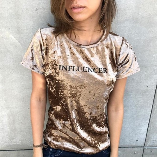 Koszulka damska z napisem INFLUENCER S