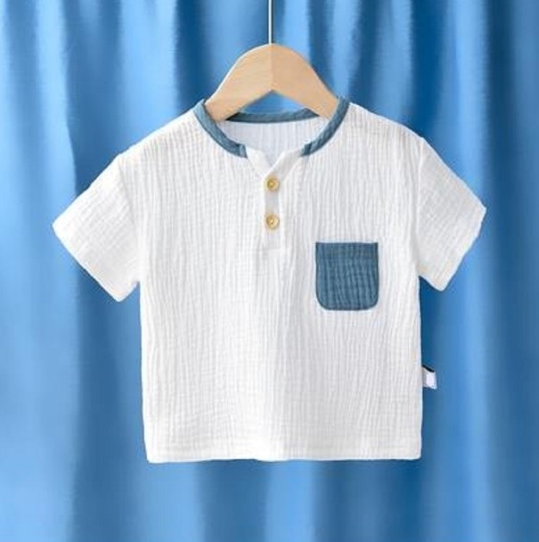 Koszulka dziecięca B1629 niebieski 4