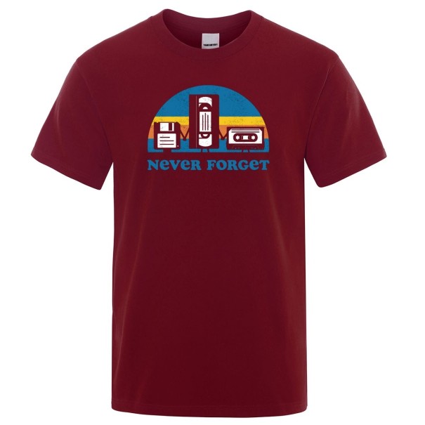 Koszulka męska T2055 wino XL