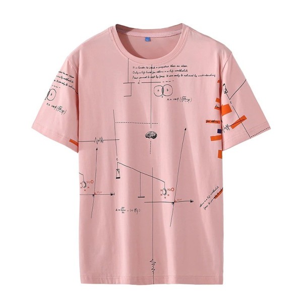 Koszulka męska T2057 różowy 3XL