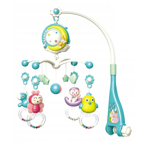 Κουρτίνα πάνω από το κρεβάτι με τηλεχειριστήριο σκούρο μπλε