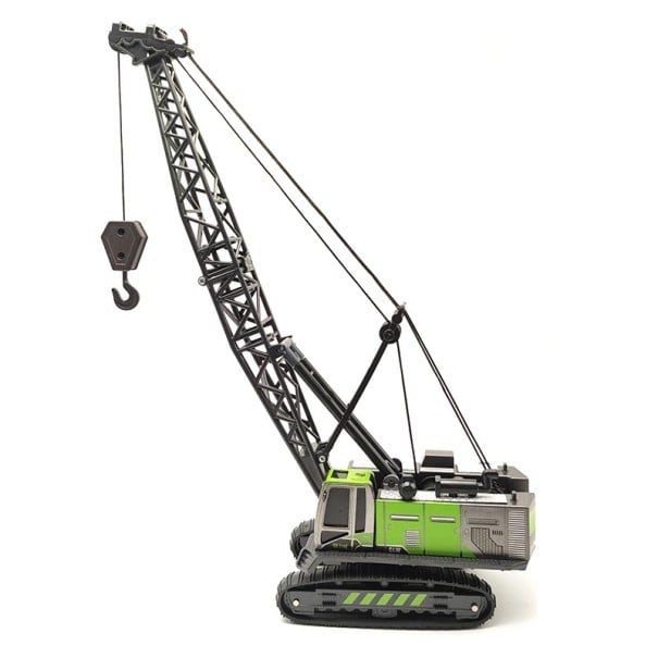 Kovový model jeřábu Detailní stavební miniatura  Realistické kovové provedení provedení 2 1