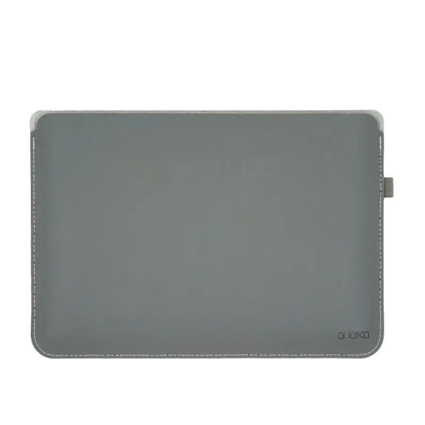 Kožené pouzdro na notebook pro MacBook, HP, Dell 16 palců, 40 x 27 cm šedá