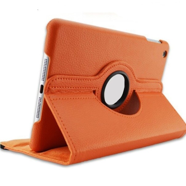 Kožený obal pre Apple iPad 9,7" (2017/2018) oranžová