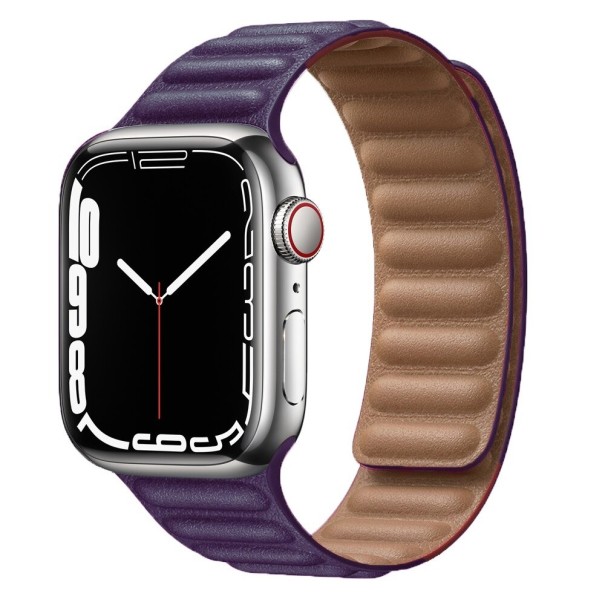 Kožený remienok pre Apple Watch 38 mm / 40 mm / 41 mm fialová