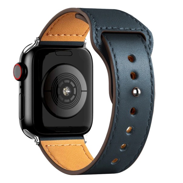 Kožený remienok pre Apple Watch 38 mm / 40 mm / 41 mm T860 petrolejová