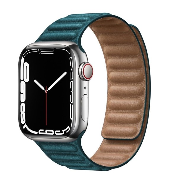 Kožený řemínek pro Apple Watch 38 mm / 40 mm / 41 mm petrolejová