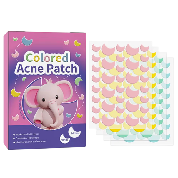 Kozmetická sada náplastí na akné 144 ks (36 ks x 4) 8–12 hodín Tea Tree Oil Zelené riasy Krytie pupienkov pre všetky typy pleti 1