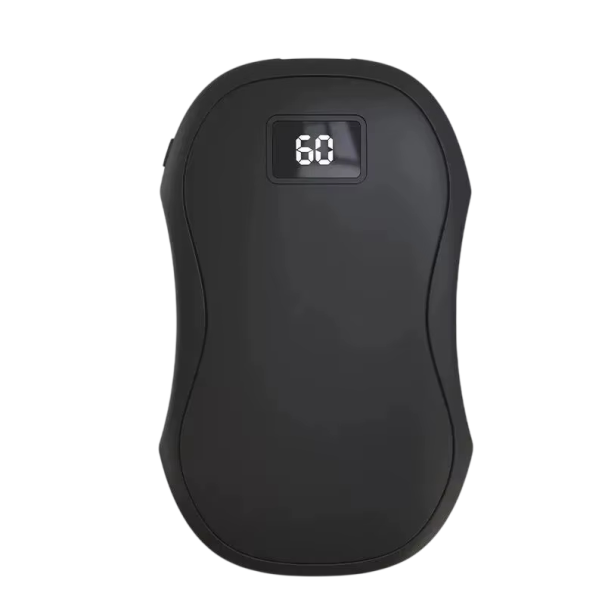 Krachtige handwarmer 50000 mAh 63 x 41 x 104 mm Digitale display Dubbele verwarming 10–14 uur USB zwart