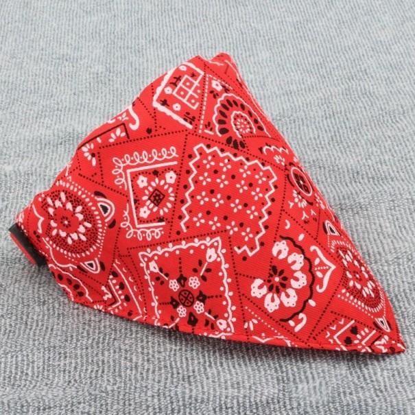 Kragen mit Schal rot S
