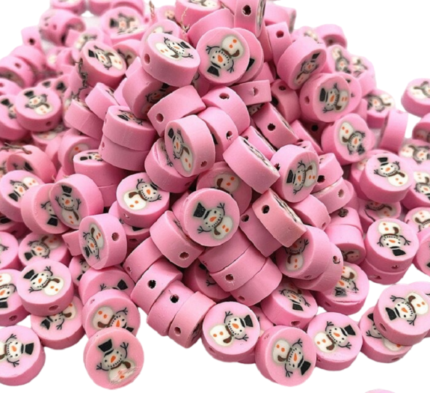 Kralen met kerstmotieven 30 stuks