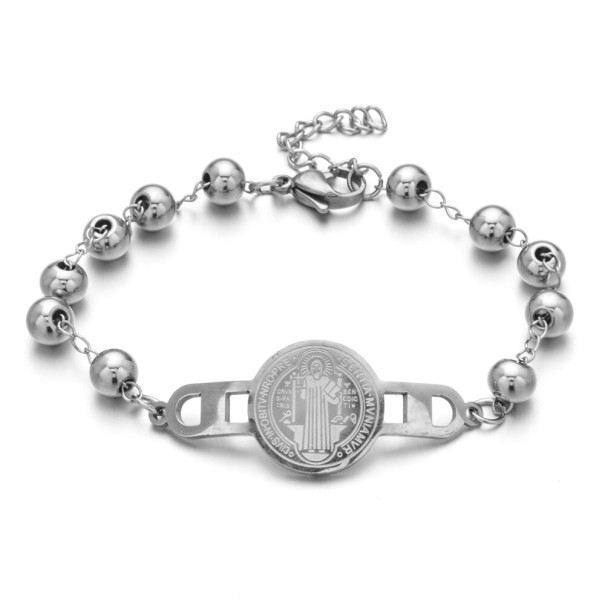 Kralenarmband H549 zilver 4