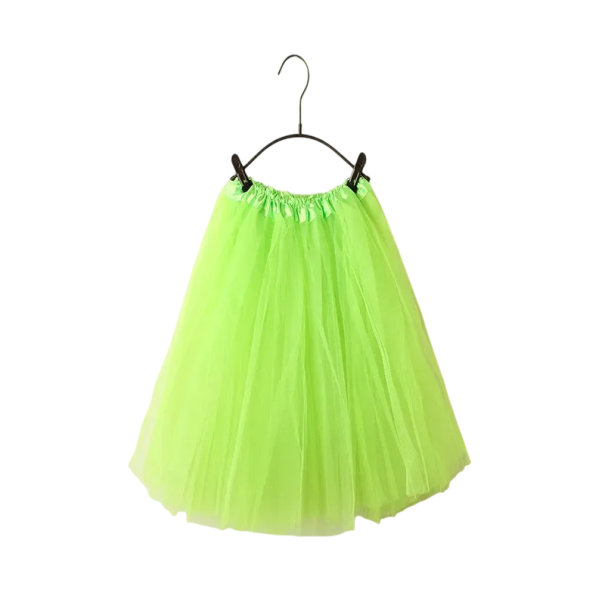 Krátká letní tylová sukně pro dospělé ženy Vrstvená baletní tutu sukně s elastickým pasem Lehká sukně na tanec cosplay karneval světle zelená