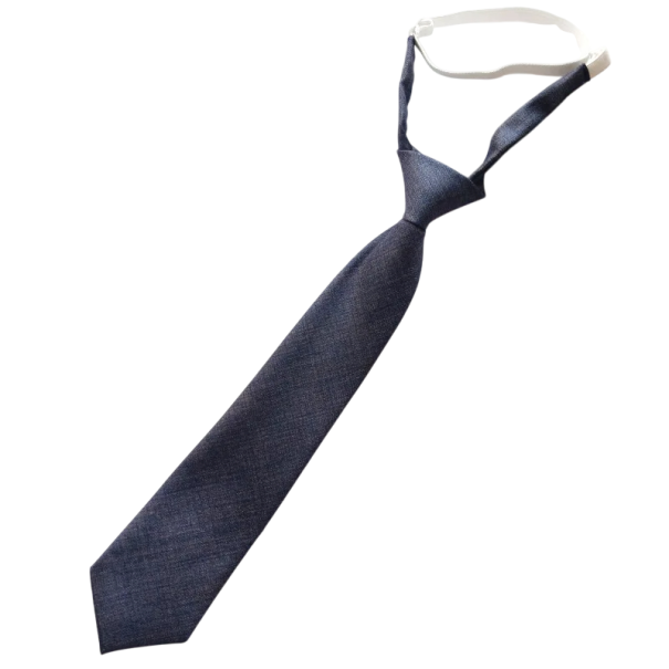 Krawat dziecięcy z gumką wokół szyi 36 x 7 cm Gotowy krawat dla dzieci Elegancki dodatek dla dzieci na wesela, uroczystości i oficjalne wydarzenia szary