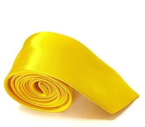 Krawat męski T1222 żółty