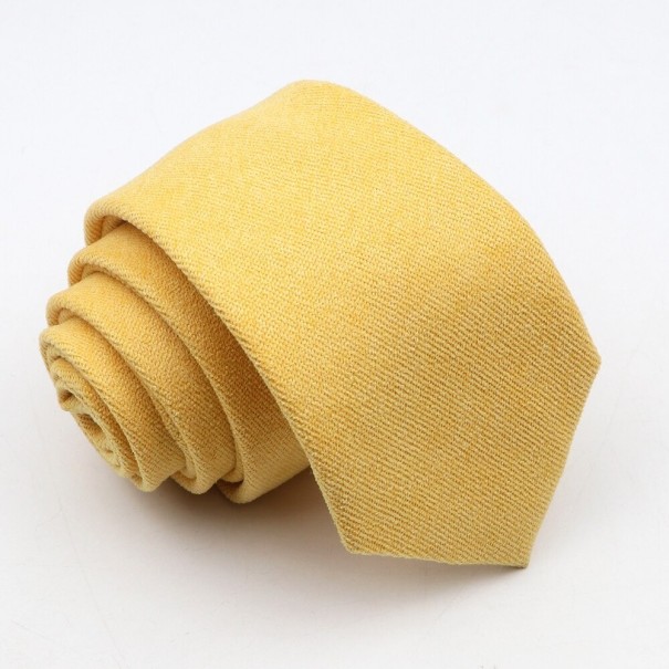 Krawat męski T1225 żółty